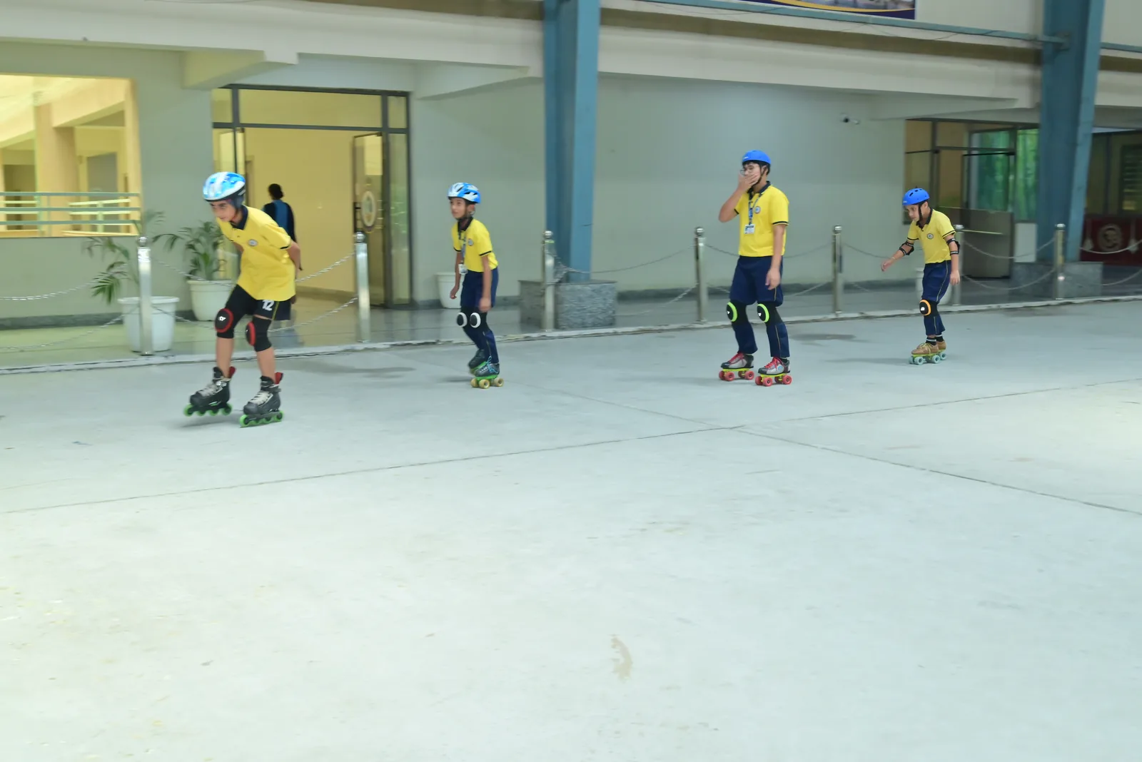 Students skating at The Konark Academy